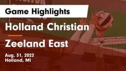 Holland Christian vs Zeeland East  Game Highlights - Aug. 31, 2022