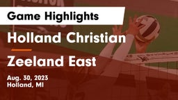 Holland Christian vs Zeeland East  Game Highlights - Aug. 30, 2023