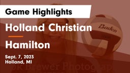 Holland Christian vs Hamilton Game Highlights - Sept. 7, 2023