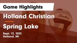 Holland Christian vs Spring Lake Game Highlights - Sept. 12, 2023
