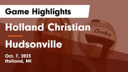 Holland Christian vs Hudsonville Game Highlights - Oct. 7, 2023
