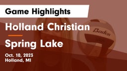 Holland Christian vs Spring Lake Game Highlights - Oct. 10, 2023