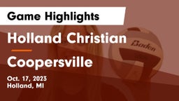 Holland Christian vs Coopersville  Game Highlights - Oct. 17, 2023