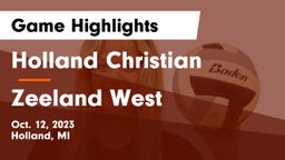 Holland Christian vs Zeeland West Game Highlights - Oct. 12, 2023