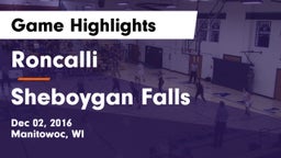 Roncalli  vs Sheboygan Falls  Game Highlights - Dec 02, 2016