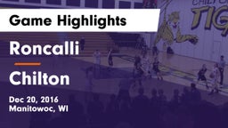 Roncalli  vs Chilton  Game Highlights - Dec 20, 2016