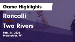 Roncalli  vs Two Rivers  Game Highlights - Feb. 11, 2020
