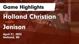 Holland Christian vs Jenison   Game Highlights - April 21, 2023