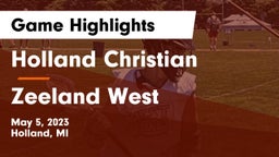 Holland Christian vs Zeeland West  Game Highlights - May 5, 2023