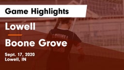 Lowell  vs Boone Grove Game Highlights - Sept. 17, 2020