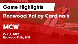 Redwood Valley Cardinals vs MCW Game Highlights - Oct. 1, 2022