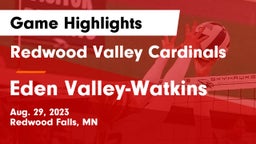 Redwood Valley Cardinals vs Eden Valley-Watkins  Game Highlights - Aug. 29, 2023