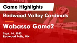 Redwood Valley Cardinals vs Wabasso Game2 Game Highlights - Sept. 16, 2023