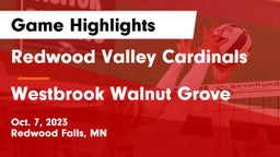 Redwood Valley Cardinals vs Westbrook Walnut Grove Game Highlights - Oct. 7, 2023
