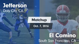 Matchup: Jefferson High vs. El Camino  2016