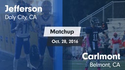 Matchup: Jefferson High vs. Carlmont  2016