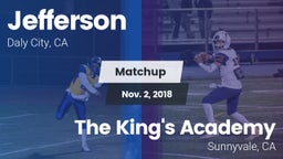 Matchup: Jefferson High vs. The King's Academy  2018