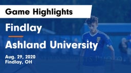 Findlay  vs Ashland University Game Highlights - Aug. 29, 2020