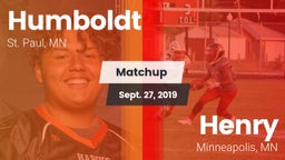 Matchup: Humboldt  vs. Henry  2019