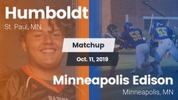 Matchup: Humboldt  vs. Minneapolis Edison  2019