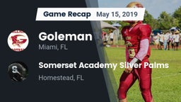 Recap: Goleman  vs. Somerset Academy Silver Palms 2019