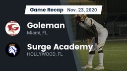 Recap: Goleman  vs. Surge Academy 2020