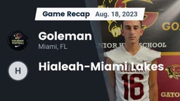 Recap: Goleman  vs. Hialeah-Miami Lakes  2023