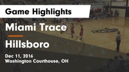 Miami Trace  vs Hillsboro  Game Highlights - Dec 11, 2016
