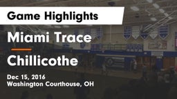 Miami Trace  vs Chillicothe  Game Highlights - Dec 15, 2016