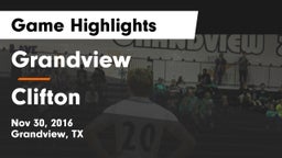 Grandview  vs Clifton  Game Highlights - Nov 30, 2016