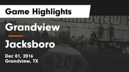 Grandview  vs Jacksboro  Game Highlights - Dec 01, 2016