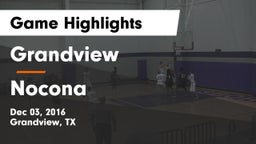 Grandview  vs Nocona  Game Highlights - Dec 03, 2016