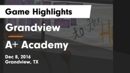 Grandview  vs A Academy Game Highlights - Dec 8, 2016