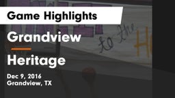 Grandview  vs Heritage  Game Highlights - Dec 9, 2016