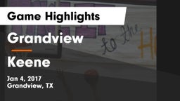 Grandview  vs Keene  Game Highlights - Jan 4, 2017