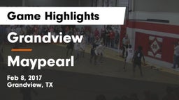 Grandview  vs Maypearl  Game Highlights - Feb 8, 2017