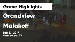 Grandview  vs Malakoff  Game Highlights - Feb 22, 2017