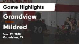 Grandview  vs Mildred  Game Highlights - Jan. 19, 2018