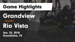 Grandview  vs Rio Vista  Game Highlights - Jan. 23, 2018