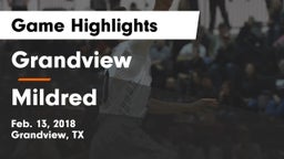 Grandview  vs Mildred  Game Highlights - Feb. 13, 2018