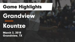 Grandview  vs Kountze  Game Highlights - March 2, 2018