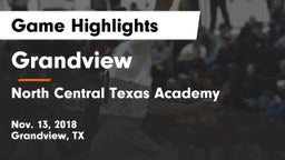 Grandview  vs North Central Texas Academy Game Highlights - Nov. 13, 2018