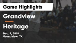 Grandview  vs Heritage  Game Highlights - Dec. 7, 2018