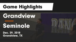 Grandview  vs Seminole  Game Highlights - Dec. 29, 2018