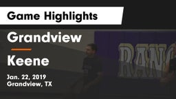 Grandview  vs Keene  Game Highlights - Jan. 22, 2019