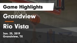 Grandview  vs Rio Vista  Game Highlights - Jan. 25, 2019