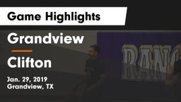 Grandview  vs Clifton  Game Highlights - Jan. 29, 2019
