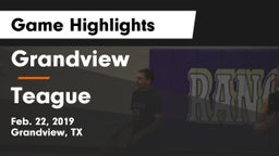 Grandview  vs Teague  Game Highlights - Feb. 22, 2019