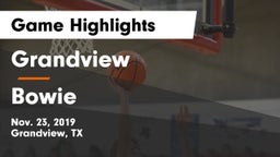 Grandview  vs Bowie  Game Highlights - Nov. 23, 2019