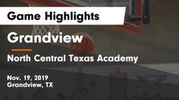 Grandview  vs North Central Texas Academy Game Highlights - Nov. 19, 2019